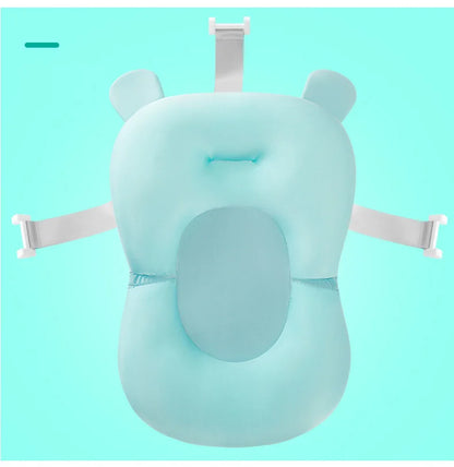 Baby Shower Bath Tub Pad Non-Slip Bathtub Mat Newborn Safety Security Bath Support Cushion Animal Soft Pillow Care Accessories