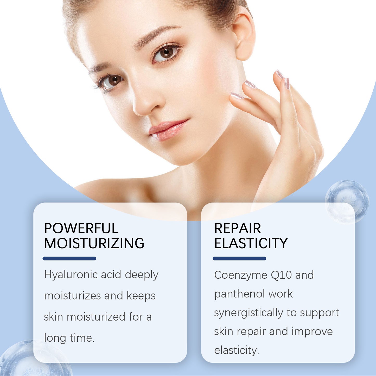 Hyaluronic Acid Serum Shrink Pores Fade Fine Lines Remove Dark Spot Improve Dry Moisturizing Lightening Repairing Facial Essence