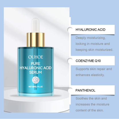 Hyaluronic Acid Serum Shrink Pores Fade Fine Lines Remove Dark Spot Improve Dry Moisturizing Lightening Repairing Facial Essence