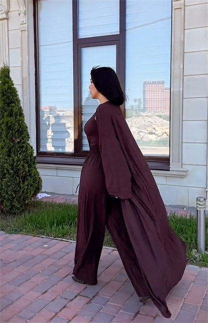 Women's clothing 2025 spring and summer new casual loose jacket sleeveless vest wide-leg trousers three-piece club clothing Vest