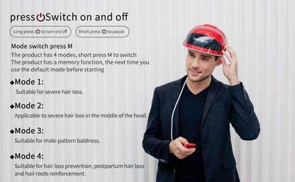 Latest Explosion Hair Growth Helmet Infrared Laser Hair Growth Device