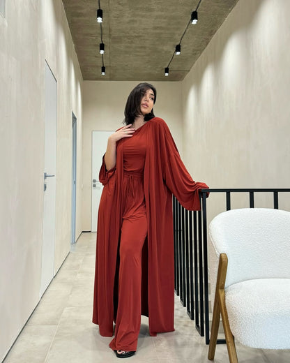 Women's clothing 2025 spring and summer new casual loose jacket sleeveless vest wide-leg trousers three-piece club clothing Vest