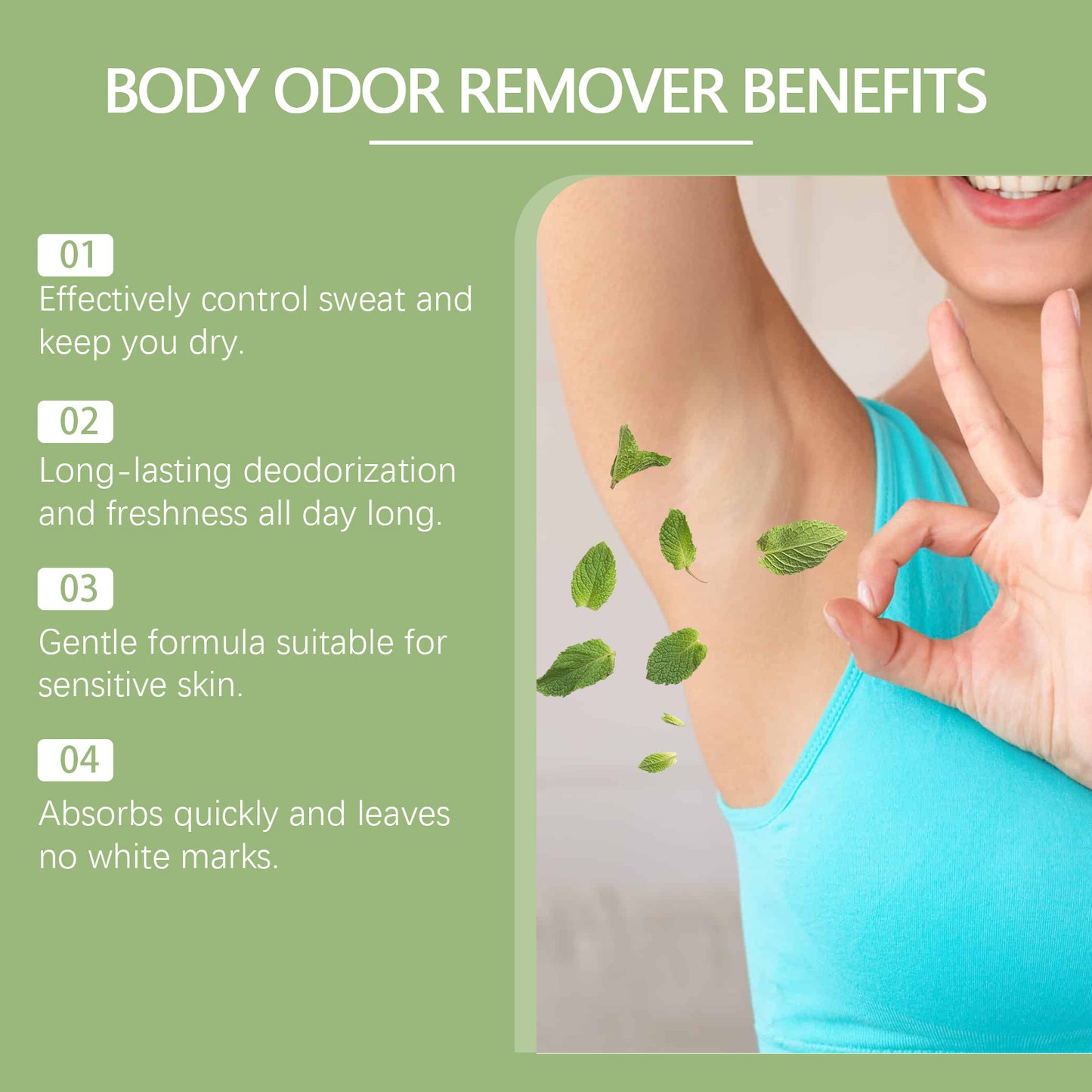 Effective Body Odor Removal Cream Sweat Eliminator Underarm Odor Treatment Bad Smell Antiperspirants Lasting Armpit Deodorizer