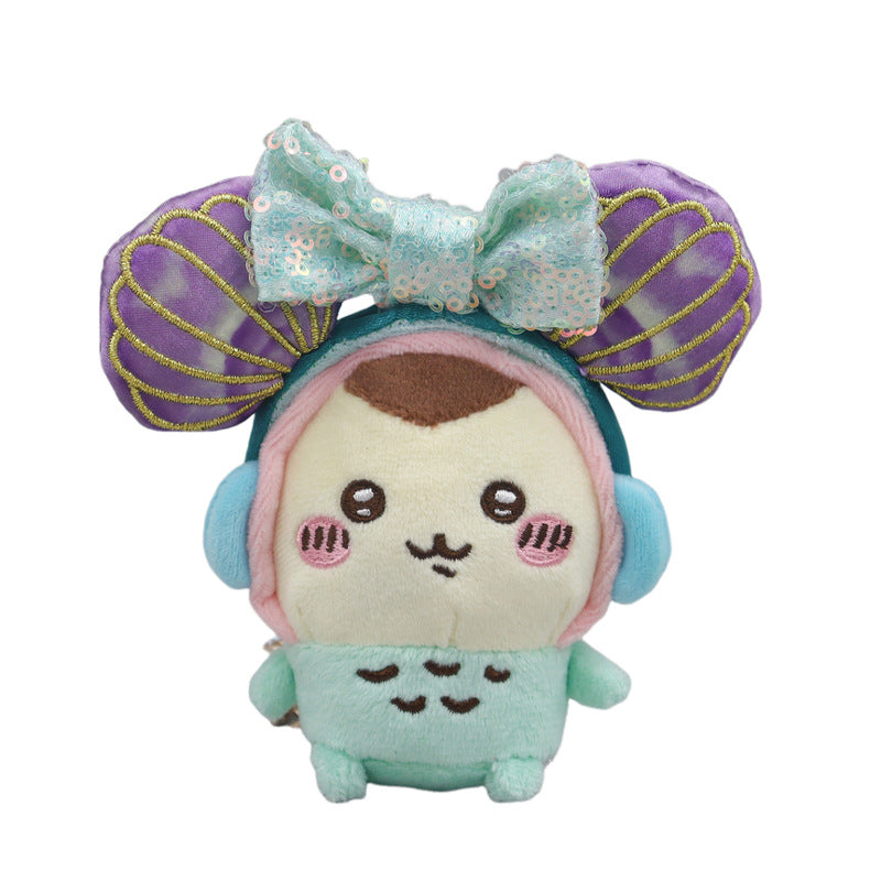 wholesale Labubu Sitting Party Headband Plush Doll Accessories Kawaii Hair Band Adorable Toy Decoration Gift Labubu2 Clothes