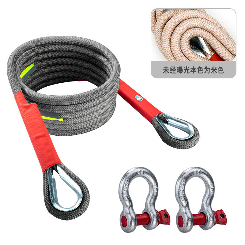 New Car Towing Rope Off-road Vehicle Can Tow 20 Tons of Rescue Rope Upgraded Version Which Is Very Reliable and Wear-resistant