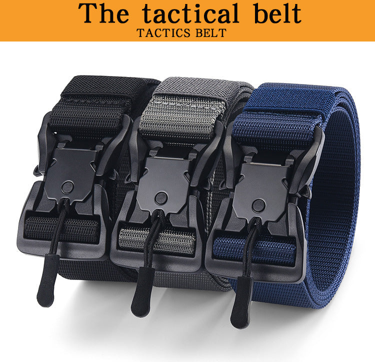 Tactical Belt Magnetic Buckle Belt Casual Nylon Tooling Training Belt Men's Trousers Belt Designer Men and Women Belt