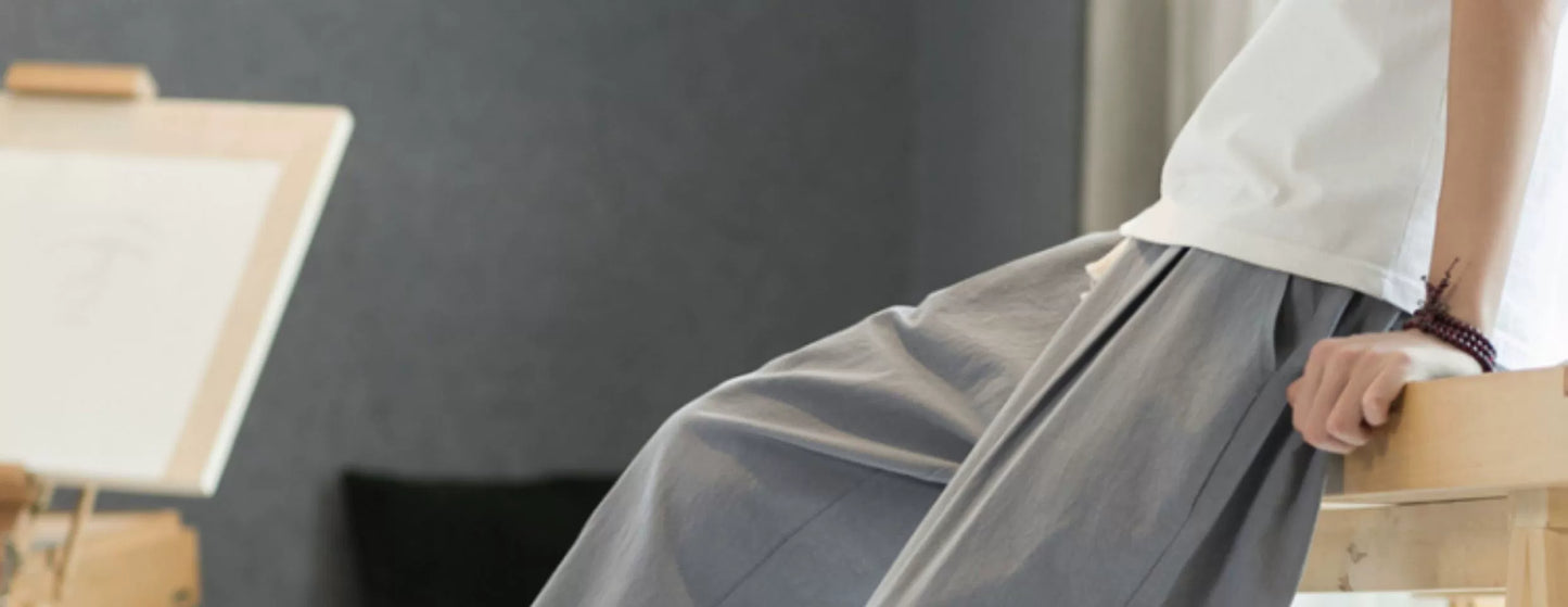 Men's Pants Cotton and Linen Male Summer New Solid Color Mens Trousers Loose Fitness Baggy Streetwear Plus Size M-5XL