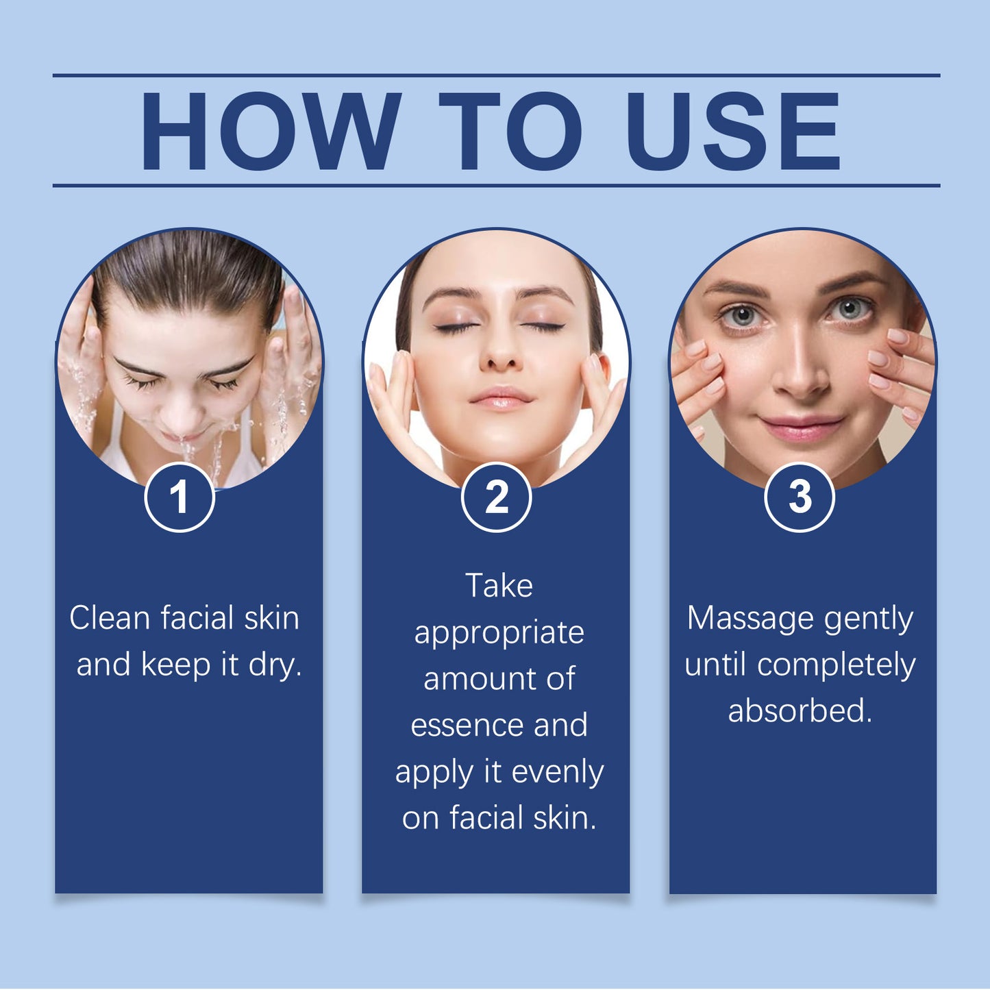 Hyaluronic Acid Serum Shrink Pores Fade Fine Lines Remove Dark Spot Improve Dry Moisturizing Lightening Repairing Facial Essence