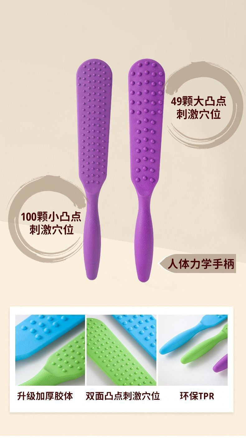 Meridian beat pounding back beat cervical spine health massage stick fitness home beat lengthening health artifacts