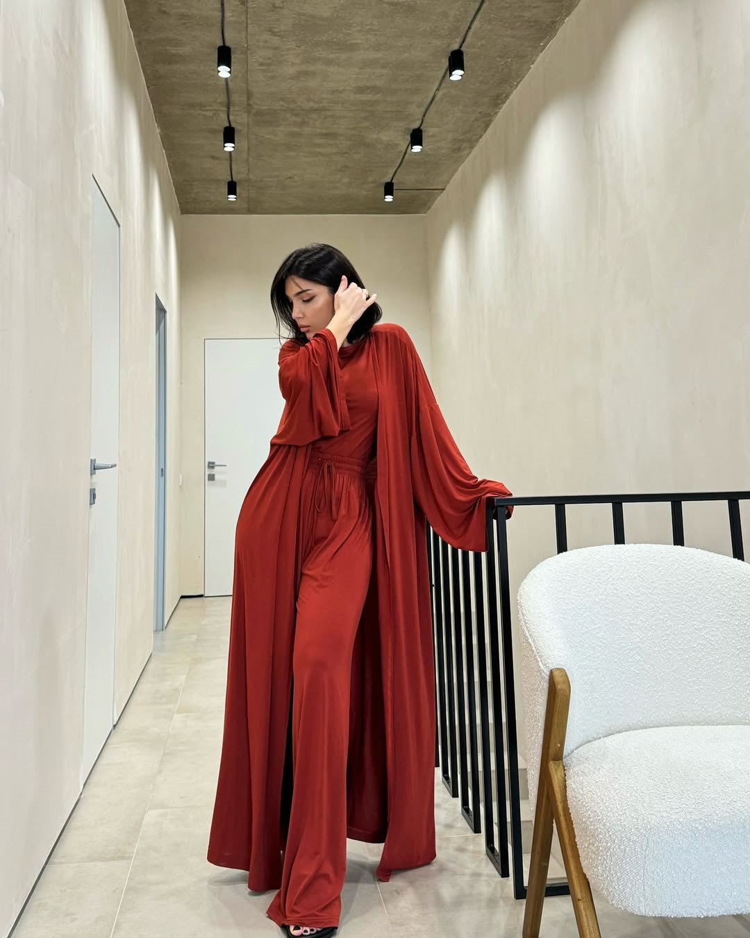 Women's clothing 2025 spring and summer new casual loose jacket sleeveless vest wide-leg trousers three-piece club clothing Vest