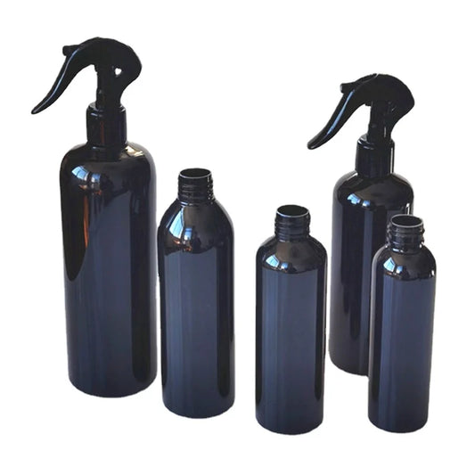 10 pcs Black Spray Bottle With Trigger Sprayer 100ml 150ml 250ml 300ml 500ml
