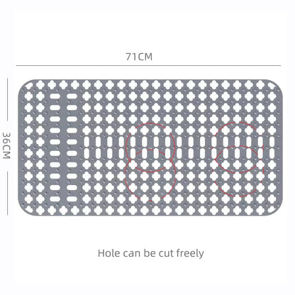 Silicone Sink Mat Sink Protectors for Kitchen Sink, Sink Mat Grid Non-Slip Folding Sink for Bottom of Farmhouse Porcelain Sink
