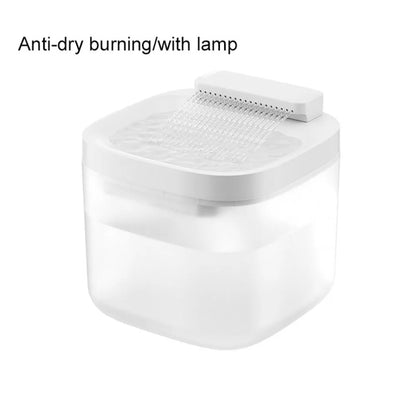 Automatic Pet Water Fountain Square Circulation Filtering Dog Water Dispenser Large Capacity Plastic Cat Water Drinker Home