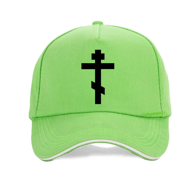 Russian Orthodox Cross Print Baseball cap Men Women Christian Crucifix Male Church Eternal Church Inspirational hat gorras