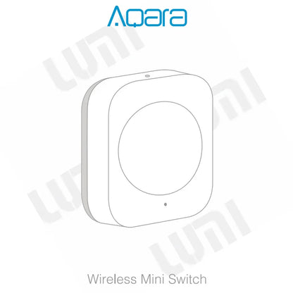 Aqara Mini Wireless Switch Zigbee Connection Versatile 3-way Control Button For Smart Home Devices Compatible With Apple HomeKit