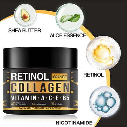 Retinol Aging Removes Wrinkles Serum Pore Shrinking Serum Whitening Moisturizing Serum Pigment Spots Remove Face Firming Oil