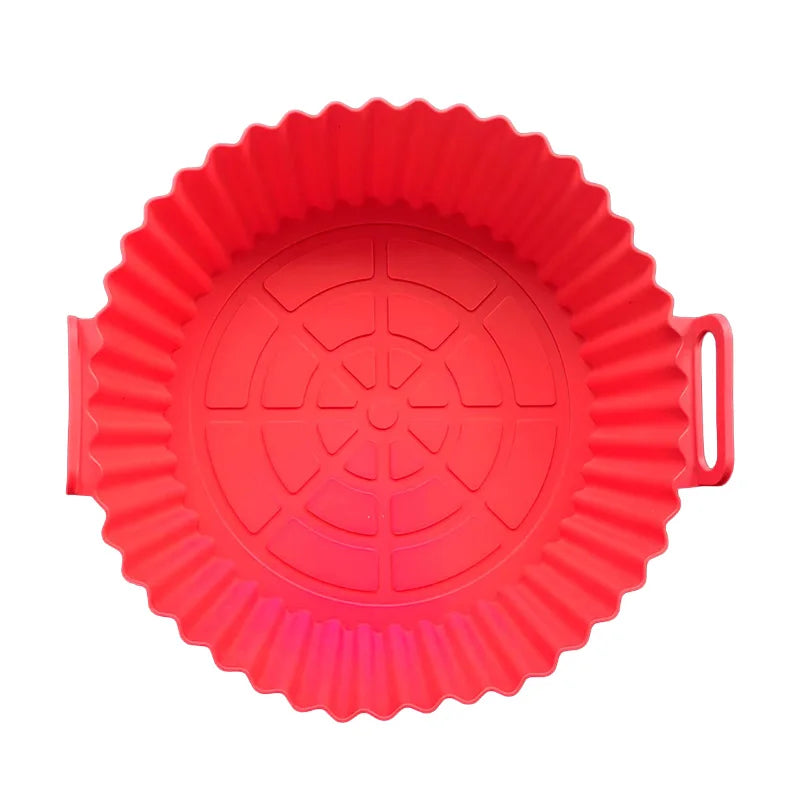 Air Fryer Silicone Liners Air Fryer Silicone Pot Reusable Silicone Air Fryer Liners Food Safe Non Stick Air Fryer Basket Accesso