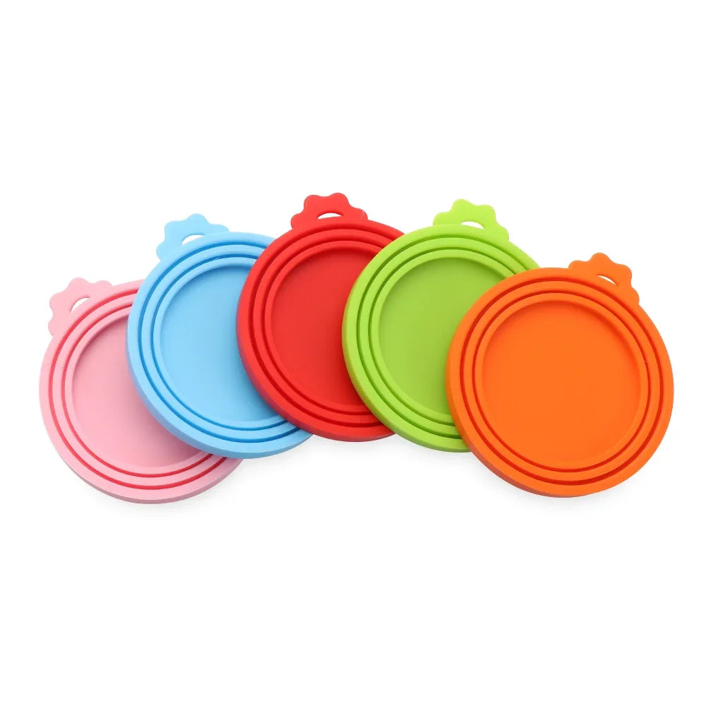 Silicone Canned Lid Sealed Feeders Food Can Lid for Dog Cat Storage Top Cap Reusable Cover Lid Health Home Pet Daily Supplies