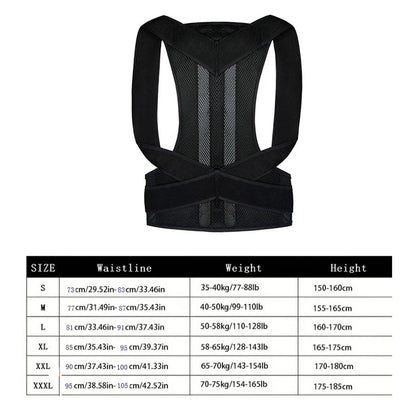 Posture Corrector for Men and Women Back Posture Brace Clavicle Support Stop Slouching and Hunching Adjustable Back Trainer