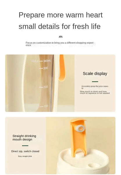 Portable Blender USB Rechargeable Personal Size Blender Juicer Machines Cup For Smoothies And Shakes Mini Fruit Mixer Cup