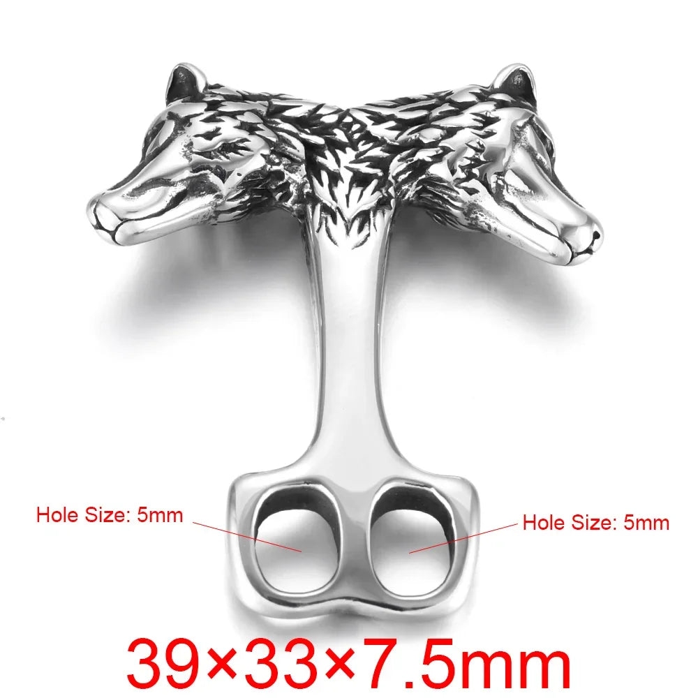Stainless Steel Anchor Hooks Curved Double Hole for Leather Bracelet Connector Clasp Jewelry Making Findings DIY Supplies