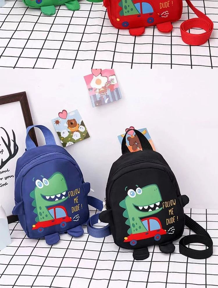 Children Cute Cartoon Dinosaur School Bags Anti-lost Backpacks Toddler Rucksack Kindergarten Schoolbag