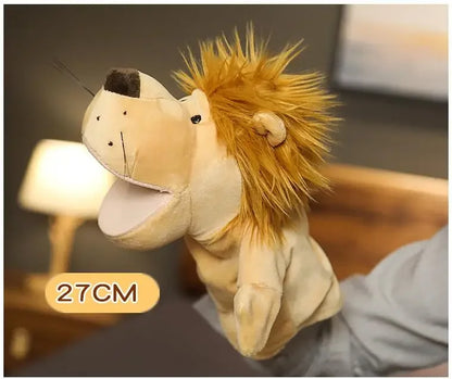 Stuffed Plush Animals Toys Hand Finger Story Puppet Kawaii Dolls Educational Baby Toys Lion Elephant Bunny Monkey Children GIft