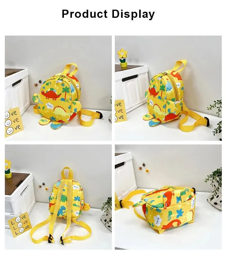 Cute Cartoon Dinosaur Baby Backpacks Kindergarten Schoolbag Children Boys Girls School Bags Adjustable Animals Kid Backpack