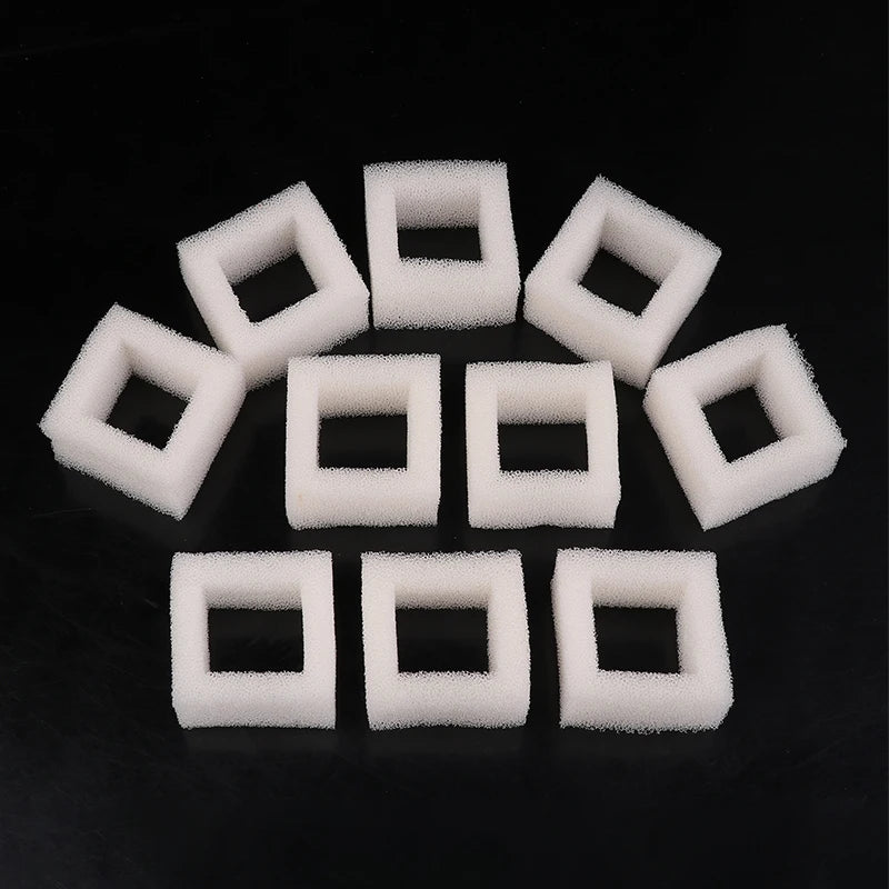 10Pcs Cat Water Fountain Water Pump Foam Filters Compatible With Square Dispensers Pre-Filtered For Fresh & Clean Drinking Water