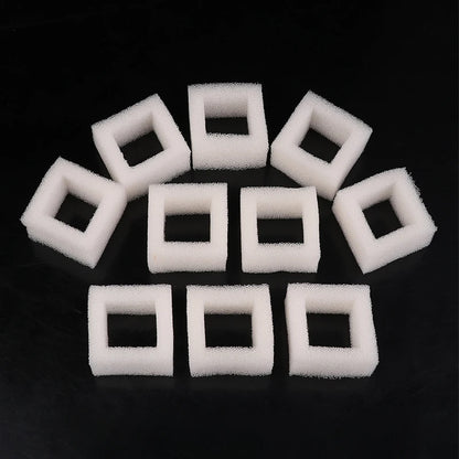 10Pcs Cat Water Fountain Water Pump Foam Filters Compatible With Square Dispensers Pre-Filtered For Fresh & Clean Drinking Water