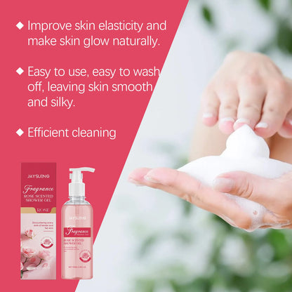 Fragrant Shower Gel Body Wash Perfume Long Lasting Fragrance Deep Cleansing Moisturizing Refresh Smooth Exfoliating Bath Lotion