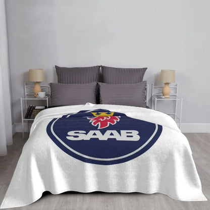 Sweden Saabs Scanias Blankets Fleece Winter Portable Lightweight Thin Throw Blanket for Bedding Travel Bedspread
