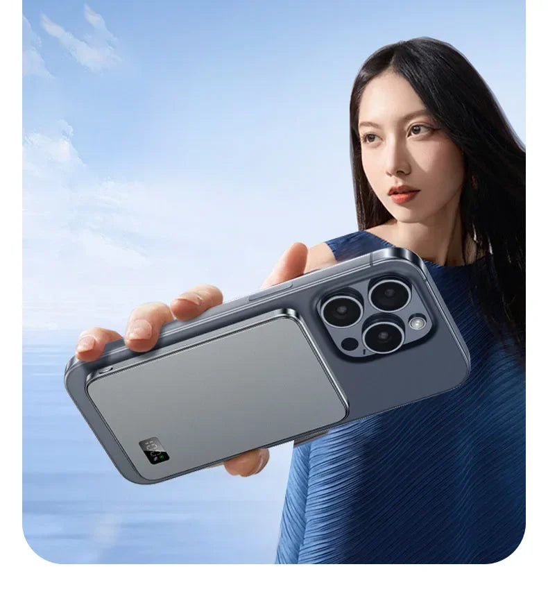 Wireless Magnetic Power Bank 10000mAh External Battery Mini PowerBank with Digital for Magsafe IPhone 15 14 13 12 11 Poverbank