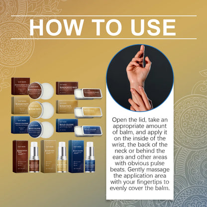 Men Sandalwood Balm Series Lasting Scent Keep Fresh Dating Flirting Improve Temptation Portable Body Light Fragrance Solid Balms