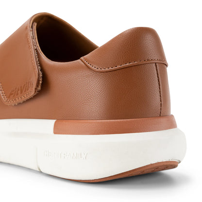 FitVille Men's Leather Shoes Diabetic Shoes Casual Oxford Shoes Adjustable Lightweight Formal Business Shoes for Swollen Feet