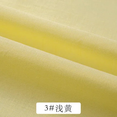 Cotton Summer Solid Color Clothing Lining Cloth White Cotton Dress Mesh Cotton Clothes Lining Fabric