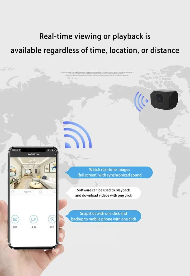 4K 1080P HD Camera Wireless Network Mobile Phone Remote Real Time View Intelligent Security Wifi Home Monitoring Camera