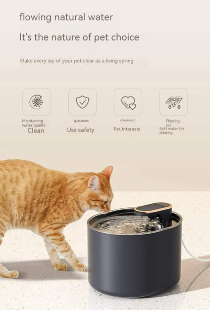 1 Silent Smart Pet Water Fountain, With Filter, Automatic Power-off, 3L Automatic Water Dispenser for Cats and Small Medium Dogs