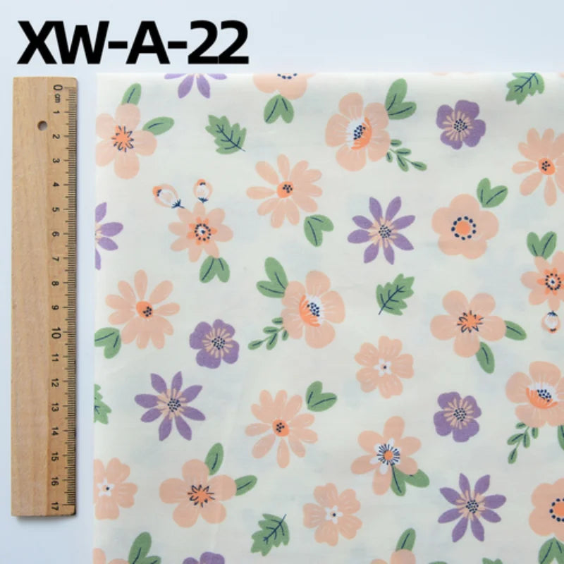 Fabric cotton handmade diy bedding flowers garden flowers pure cotton printing fabric twill cotton fabric sewing