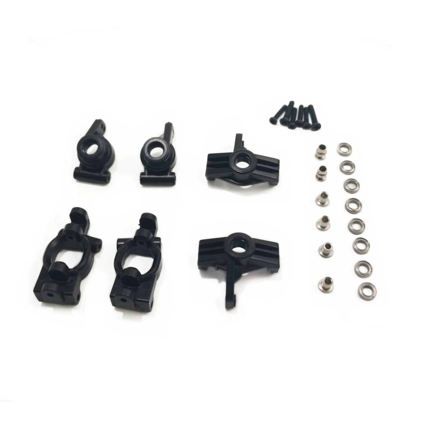 wltoys 144001 124019 124017 axle hus set front steering hubs C hubs rear axle hubs with bearing screws accessories parts