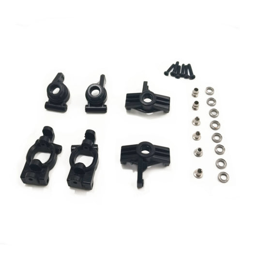 wltoys 144001 124019 124017 axle hus set front steering hubs C hubs rear axle hubs with bearing screws accessories parts