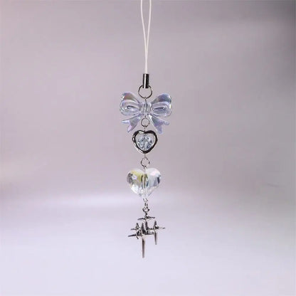 Butterfly Sweet Girl Phone Lanyard Phone Charms Y2K Phone Pendant Phonestraps Backpack Ornament Phone Chain