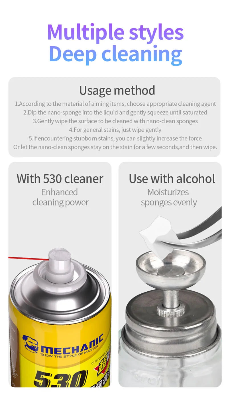 MECHANIC NC800 Nano-cleaning Sponges No Slagging Multifunctional Keyboard Motherboard Capacitance Powerful Cleaning Tool