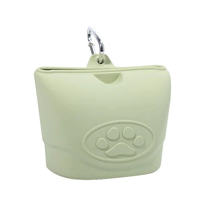 Silicone pet feeding bag, pet supplies, silicone dog food bag, silicone bag manufacturer, portable outdoor dog training bag