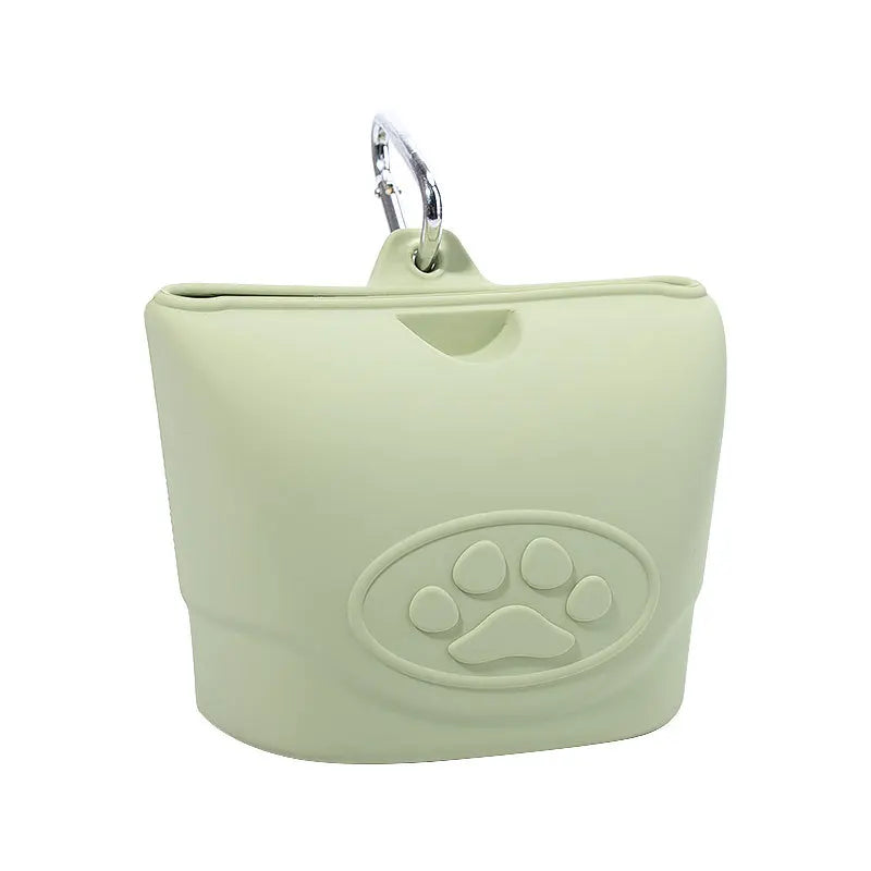 Silicone pet feeding bag, pet supplies, silicone dog food bag, silicone bag manufacturer, portable outdoor dog training bag