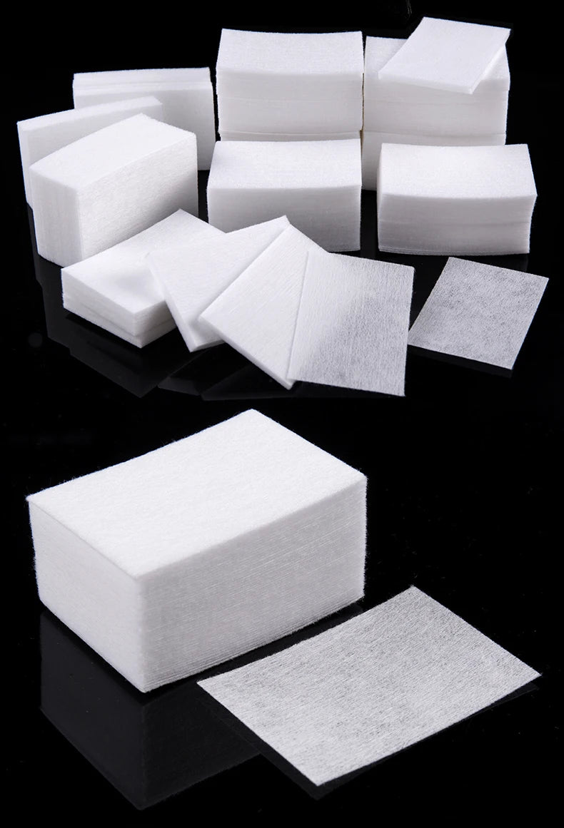 450pcs Lint-Free Nail Polish Remover Wipes Cotton Wipes Manicure Cleaner UV Gel Nail Polish Removal Pads Papers Cleansing Tools