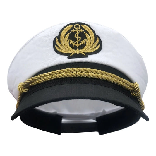 Navy Marine Hat Yacht Captain Hat  Captain Costume Men  Cap Beanie Navy Marine  Hat Formal Dress