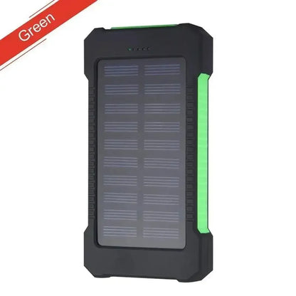 Solar Power Bank 10000mah Portable Waterproof External Battery Powerbank 20000 mah Phone Charger LED PoverBank For iphone huawei