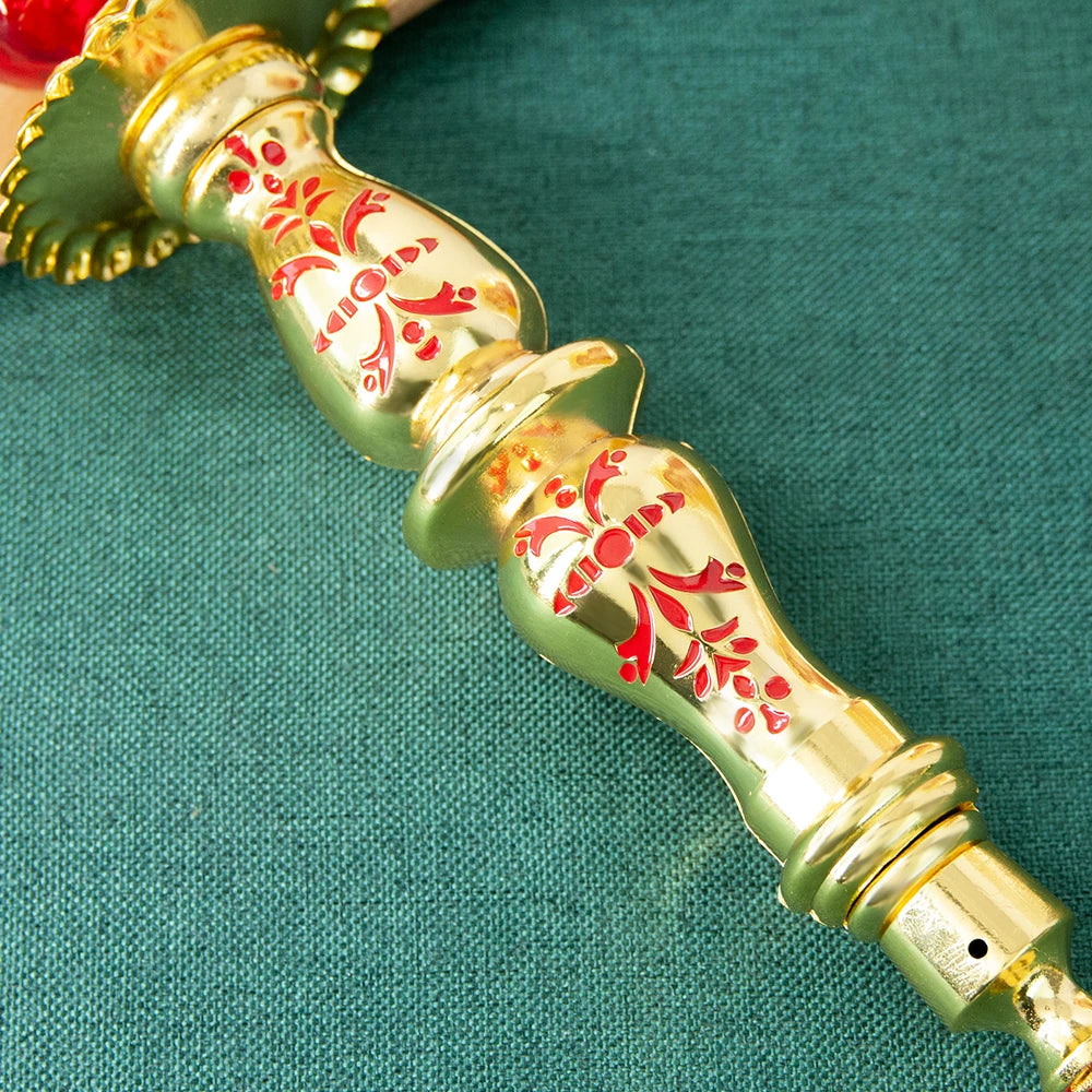 HT Religion Handhold Candle Holder Church Decor Single Candlestick Orthodox Church Supplies Religious Rituals Accessory