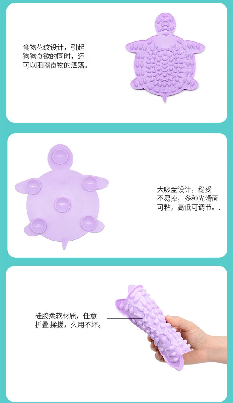 Suitable for pets weighing less than 3 kilograms Mat Cats Slow Food Bowls Suction Cup Feeding Food Silicone Lick，product small